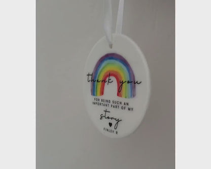 Teacher Thank You Gift Personalised Mentor End Of Term Present Ornament Decoration