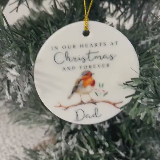 Memorial Christmas Decoration Personalised Gift Memory Remembrance Keepsake
