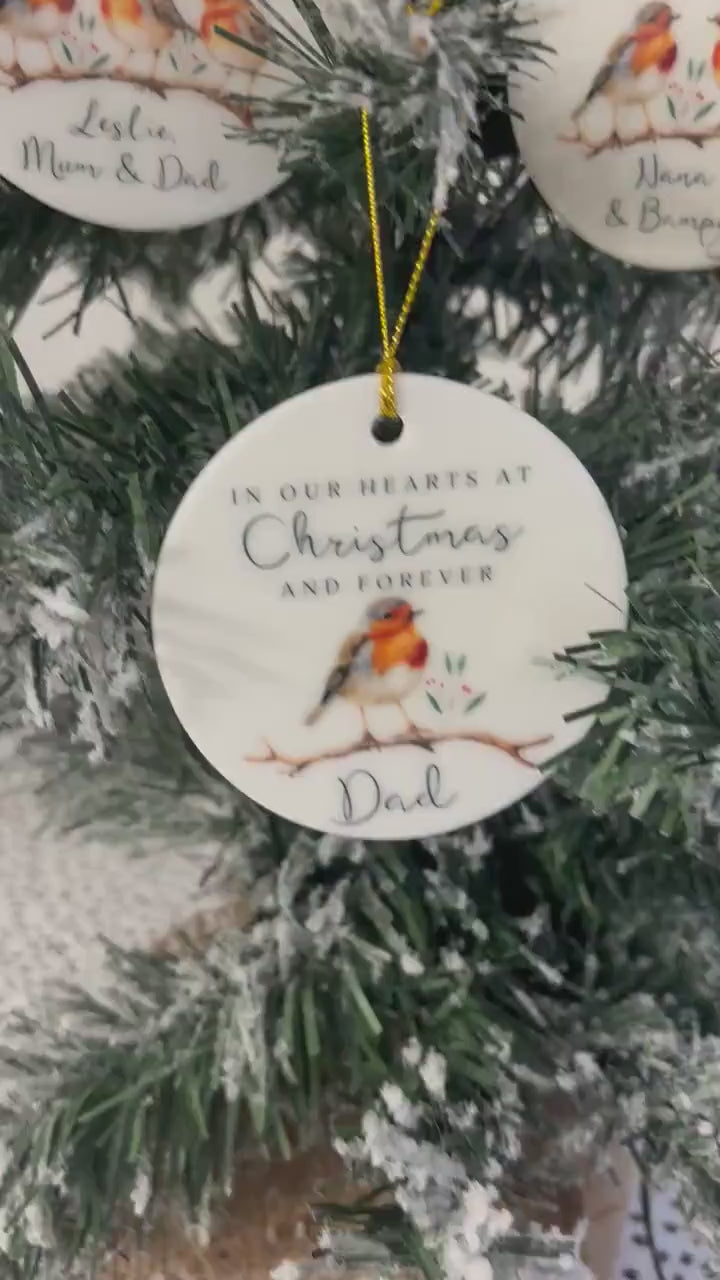Memorial Christmas Decoration Personalised Gift Memory Remembrance Keepsake
