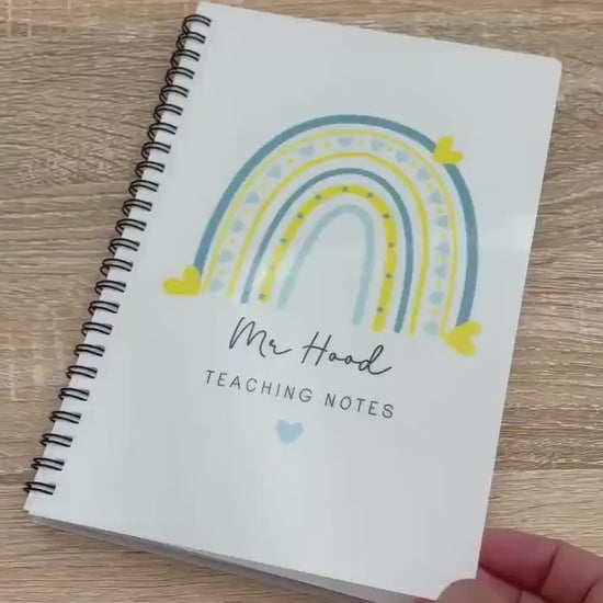 Personalised Teacher Gift Notebook End of School Term Thank You Present