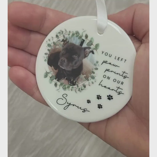 Pet Memorial Gift Dog Loss Ornament Personalised Bereavement Poem Decoration