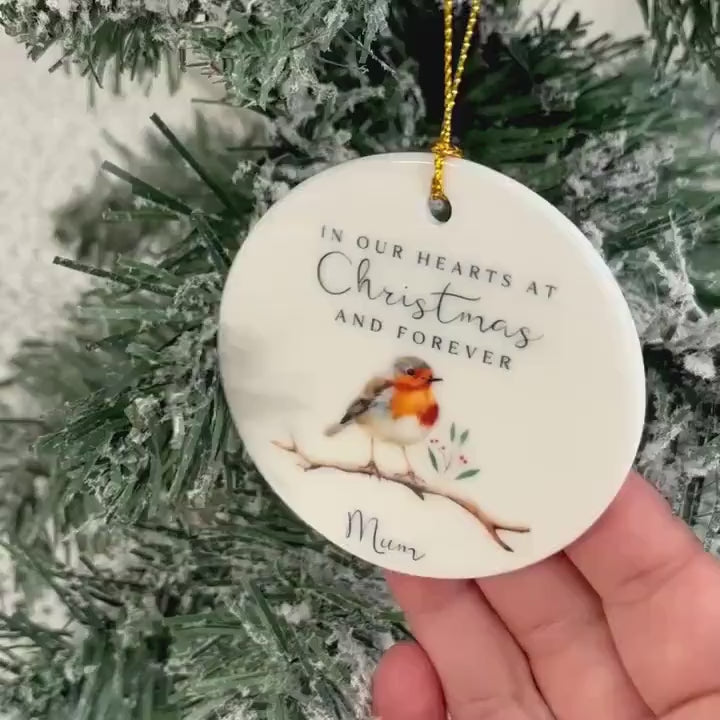 Memorial Christmas Decoration Personalised Gift Memory Remembrance Keepsake