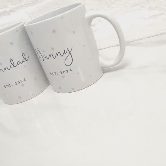 Nanny & Grandad Mug Personalised Grandparents Gift