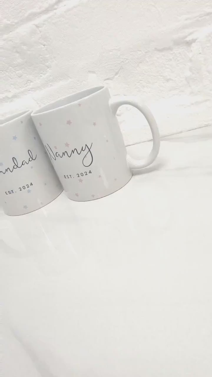 Nanny & Grandad Mug Personalised Grandparents Gift