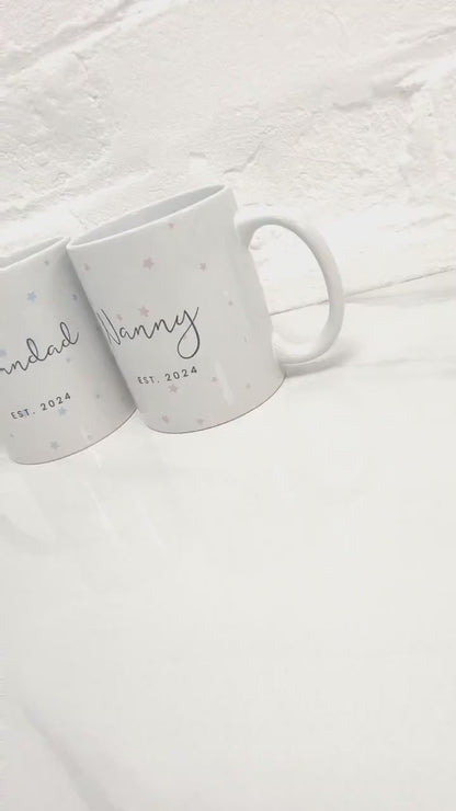 Nanny & Grandad Mug Personalised Grandparents Gift