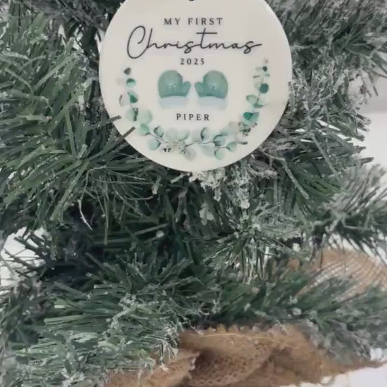 My First Christmas Ornament Personalised Baby First Xmas Decoration 2025 Gift
