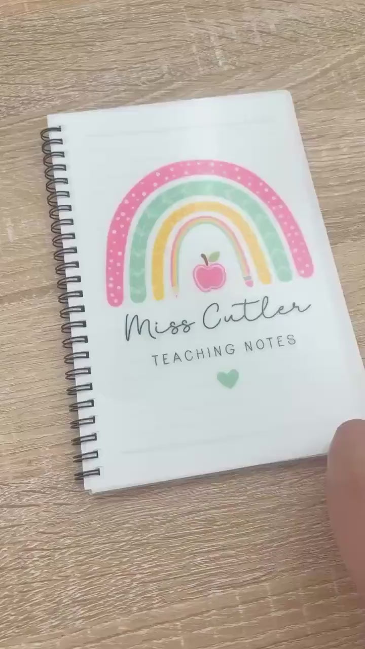 Personalised Teacher Gift Notebook End of Term School Term Notepad