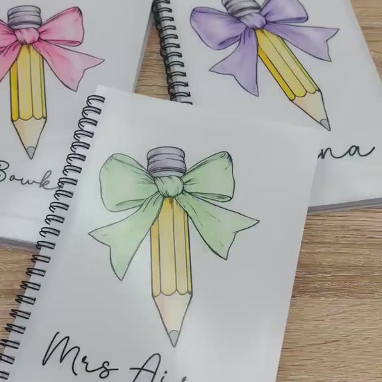 Personalised Teacher Notebook: End of Term Gift