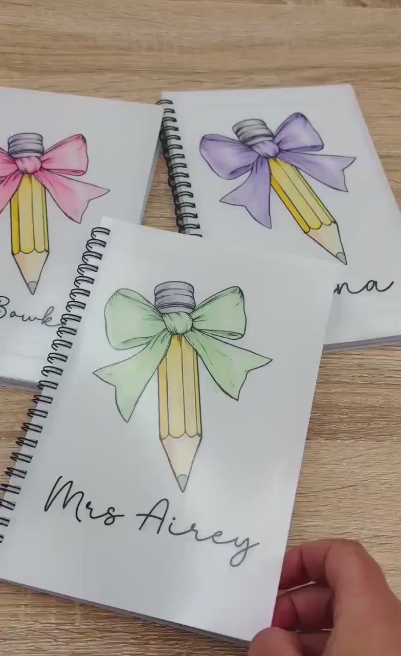 Personalised Teacher Notebook: End of Term Gift