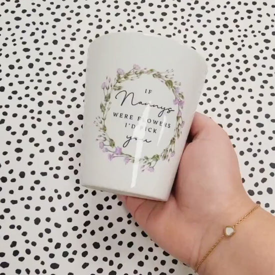 Personalised Mother's Day Flower Pot Gift Grandma Nanny Auntie Plant Pot