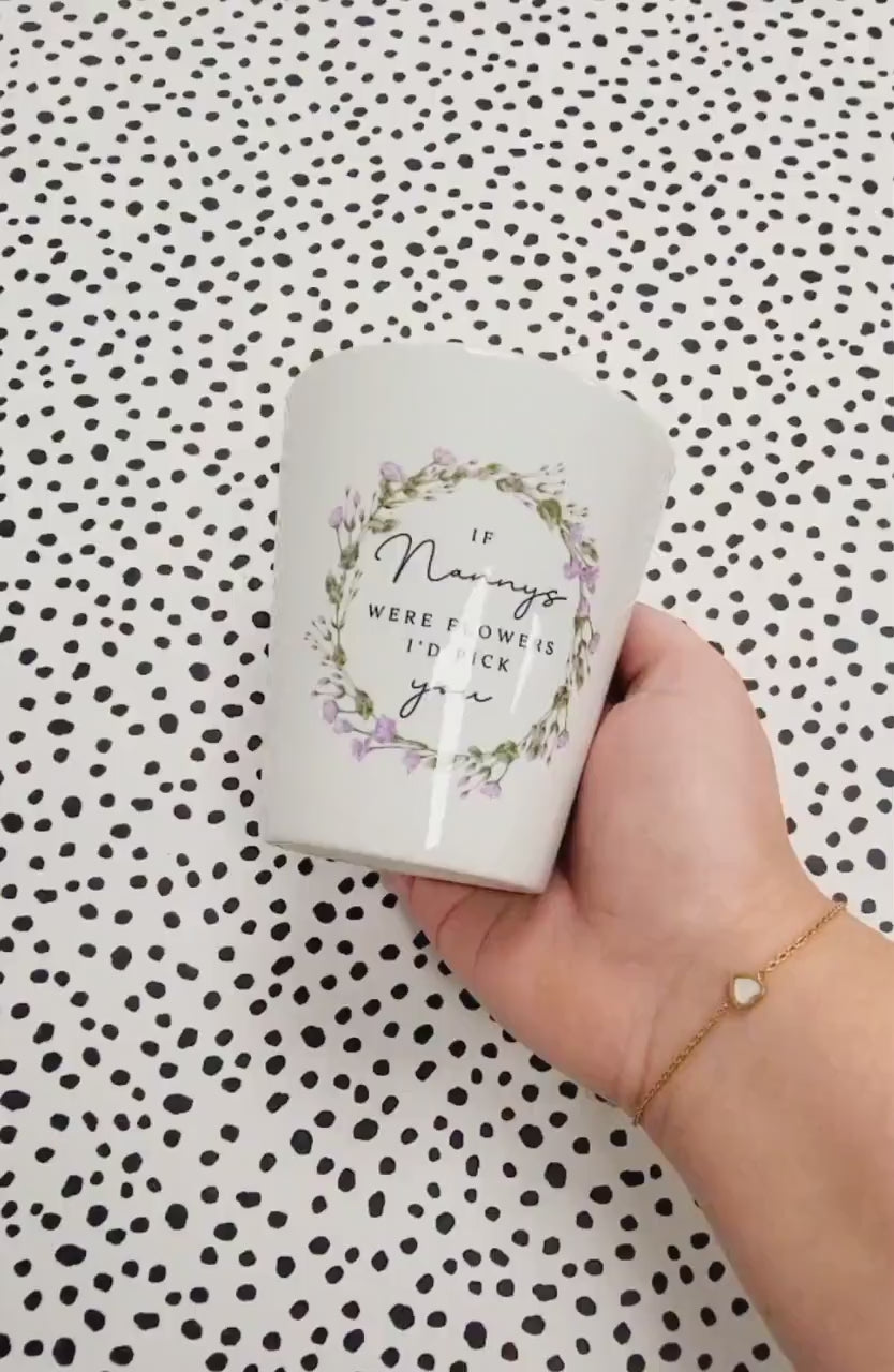 Personalised Mother's Day Flower Pot Gift Grandma Nanny Auntie Plant Pot