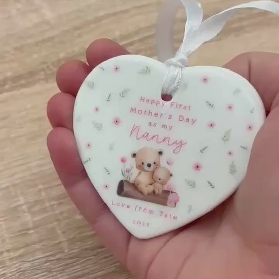 Personalised First Mother's Day 2026 Ceramic Ornament: New Mum Gift