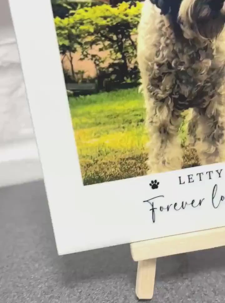 Personalised Dog Memorial Ceramic Photo Tile Pet Loss Gift
