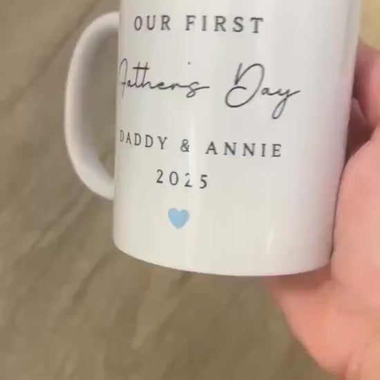 First Father's Day Mug Personalised Photo Daddy Baby Picture Gift