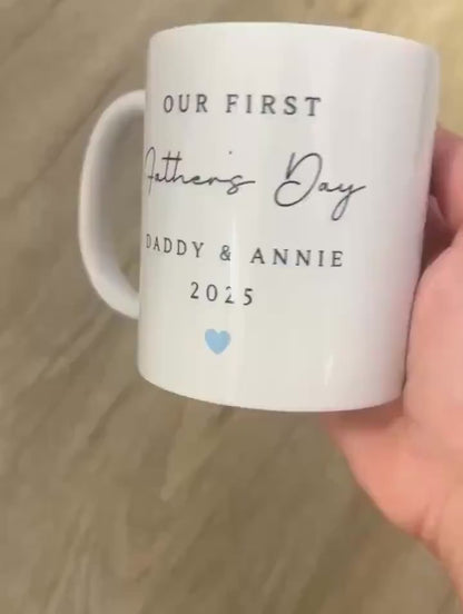 First Father's Day Mug Personalised Photo Daddy Baby Picture Gift