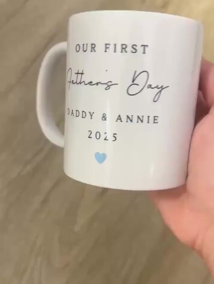 First Father's Day Mug Personalised Photo Daddy Baby Picture Gift