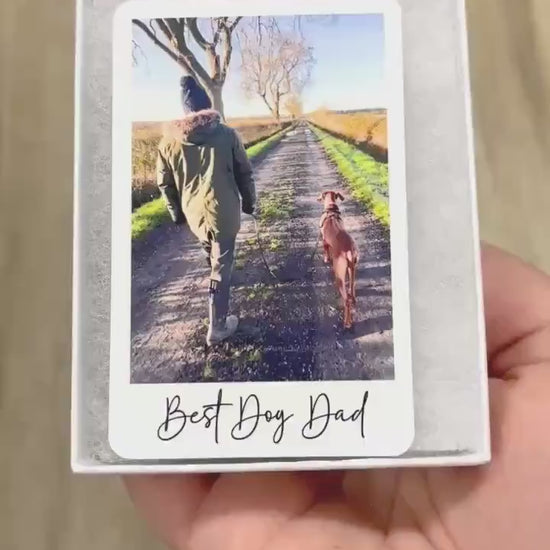 Dog Dad Photo Wallet Card Personalised Pet Keepsake Gift