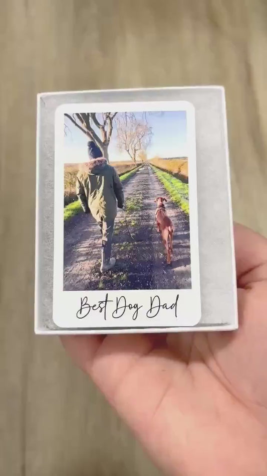 Dog Dad Photo Wallet Card Personalised Pet Keepsake Gift