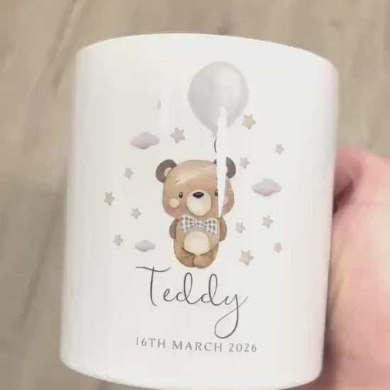 Personalised Money Box Baby Keepsake Piggy Bank Newborn Gift