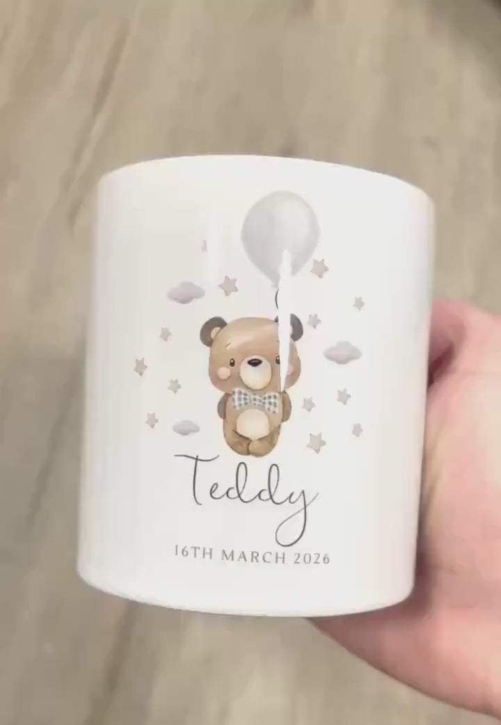 Personalised Money Box Baby Keepsake Piggy Bank Newborn Gift