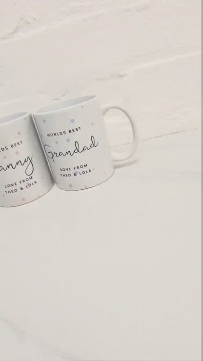 Personalised Nanny & Grandad Mug: Grandparents Gift