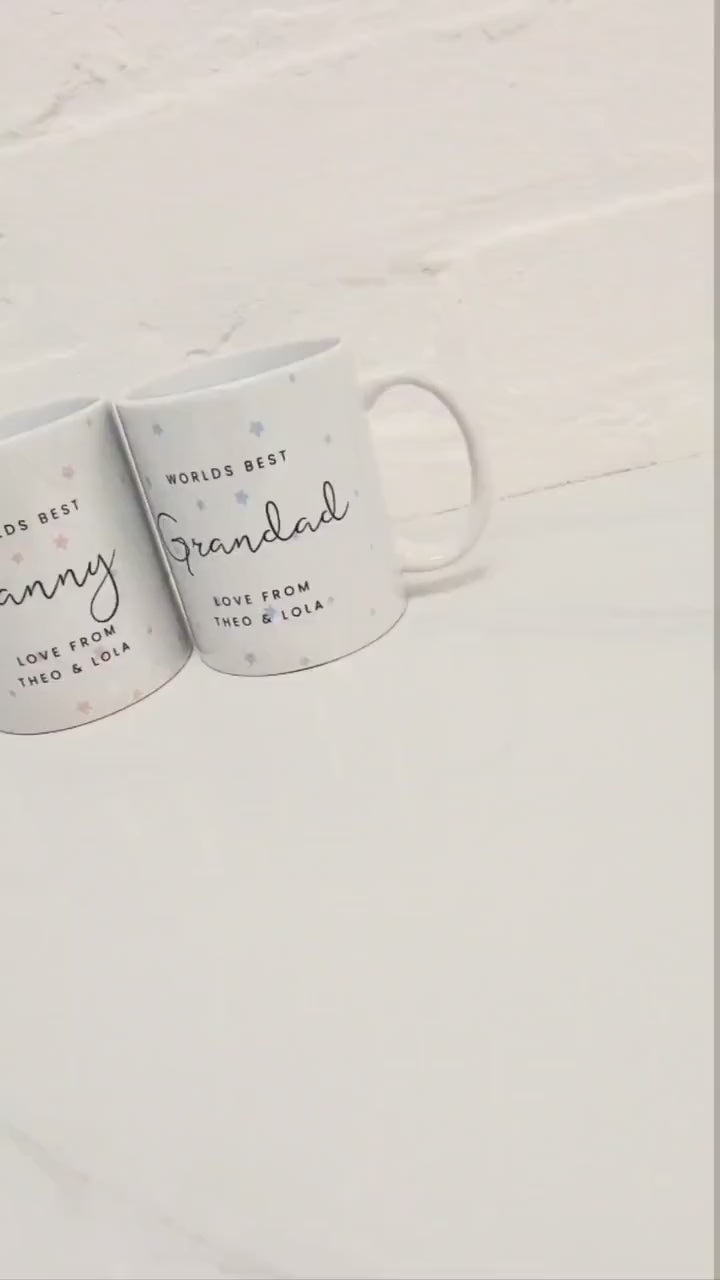 Personalised Nanny & Grandad Mug: Grandparents Gift