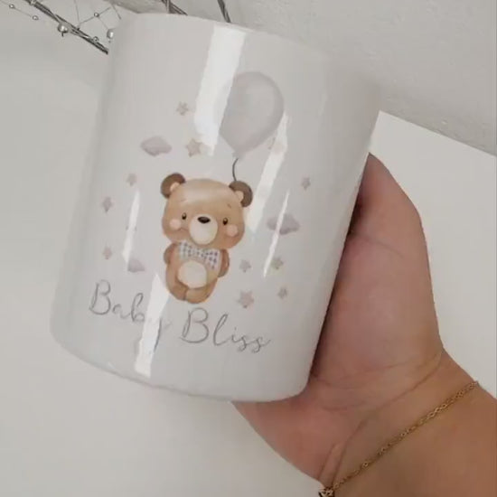 Personalised Money Box Baby Keepsake Piggy Bank Newborn Gift